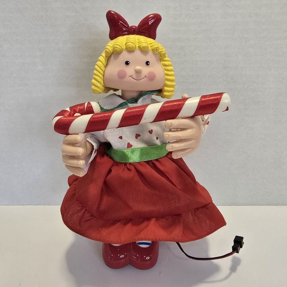 1994 Mr. Christmas Santa's Tree Trimmers‎ Animated Ladder Replacement Part Girl